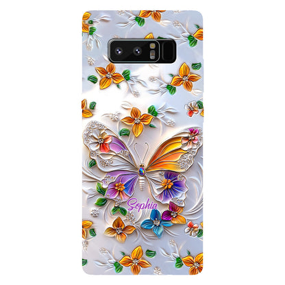 Stunning Butterfly Bee Dragonfly - Personalized Butterfly Full Print Phone Case