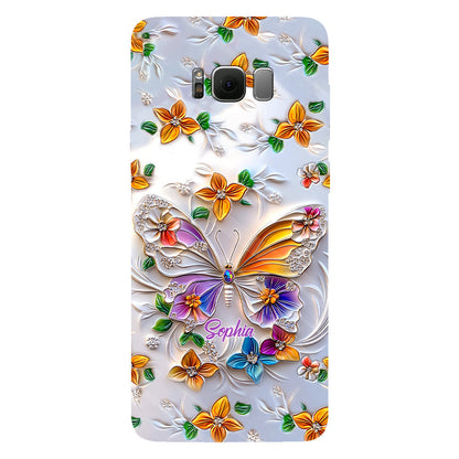 Stunning Butterfly Bee Dragonfly - Personalized Butterfly Full Print Phone Case
