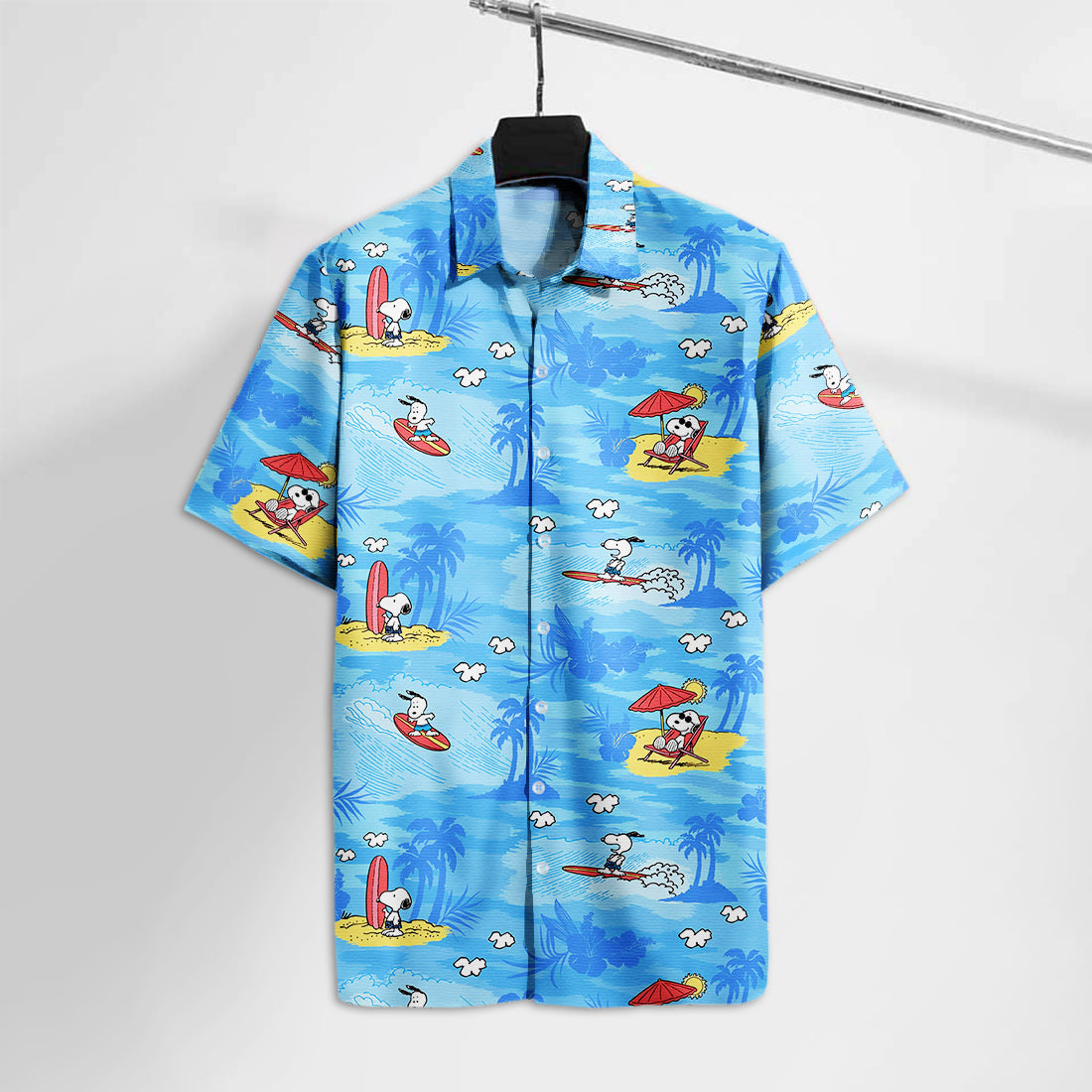 Aloha White Dog Hawaiian Shirt 0224