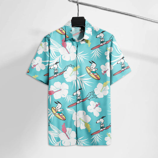 Aloha White Dog Hawaiian Shirt 0224