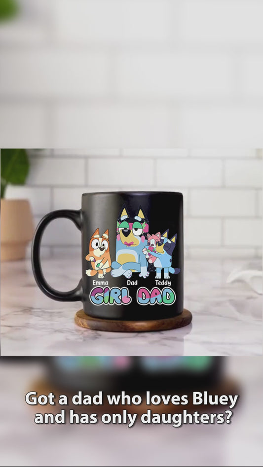 Girl's Dad - Personalized Father Mug