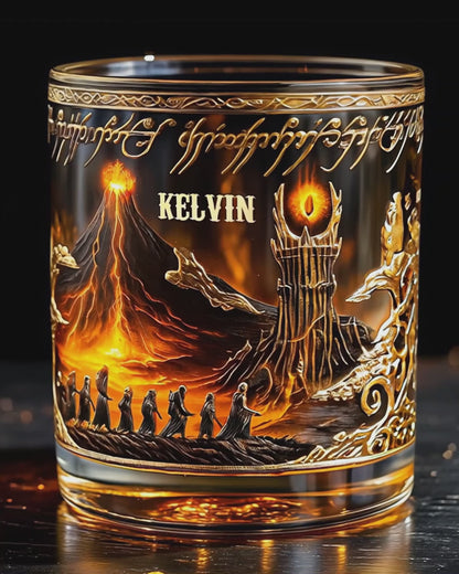 The One Glass to Rule Them All - Personalized The Dark Lord Whiskey Glass