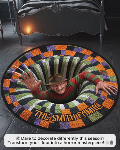 Horror Hole - Personalized Horror Character Round Rug