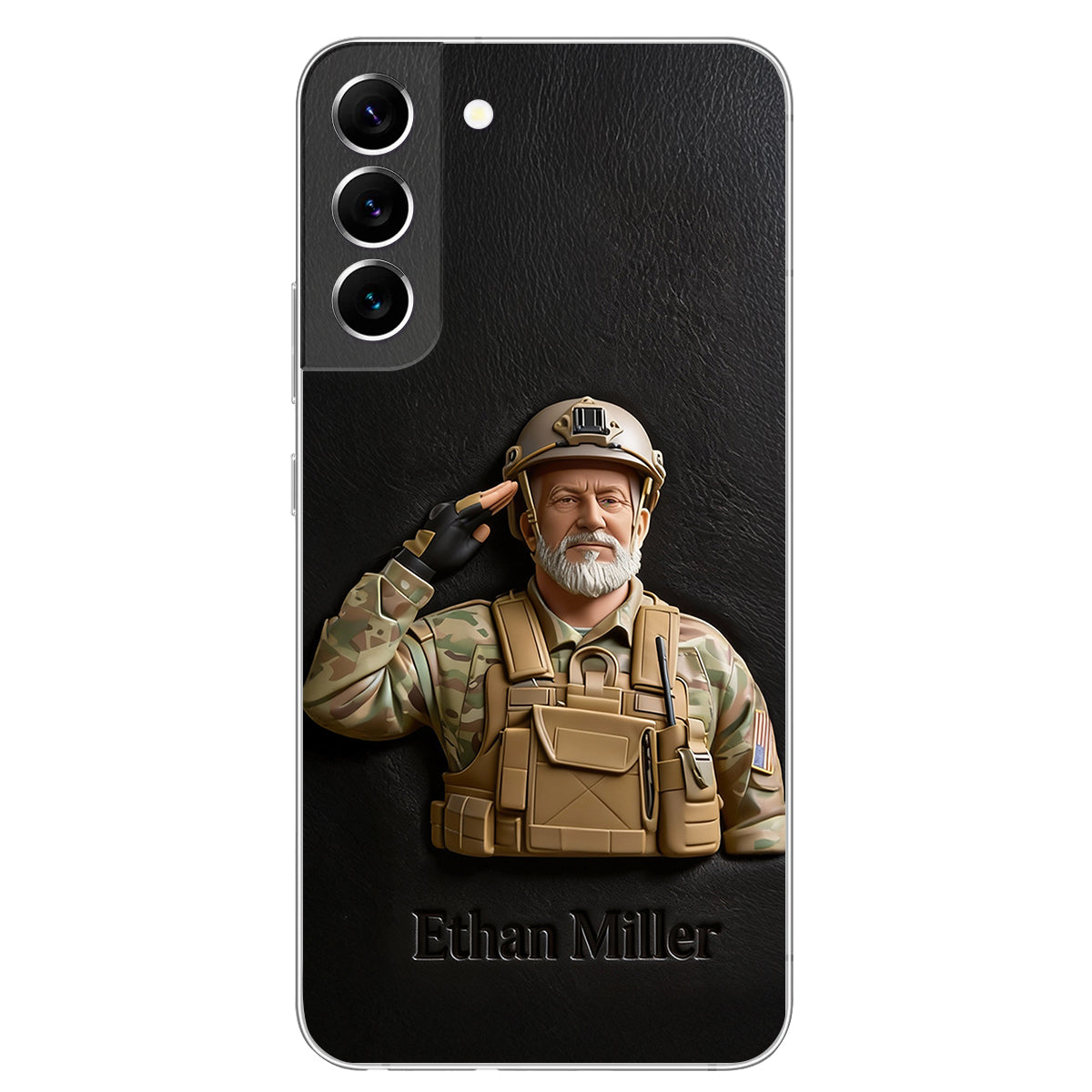 Custom Any Photo - Personalized Veteran Leather Phone Case