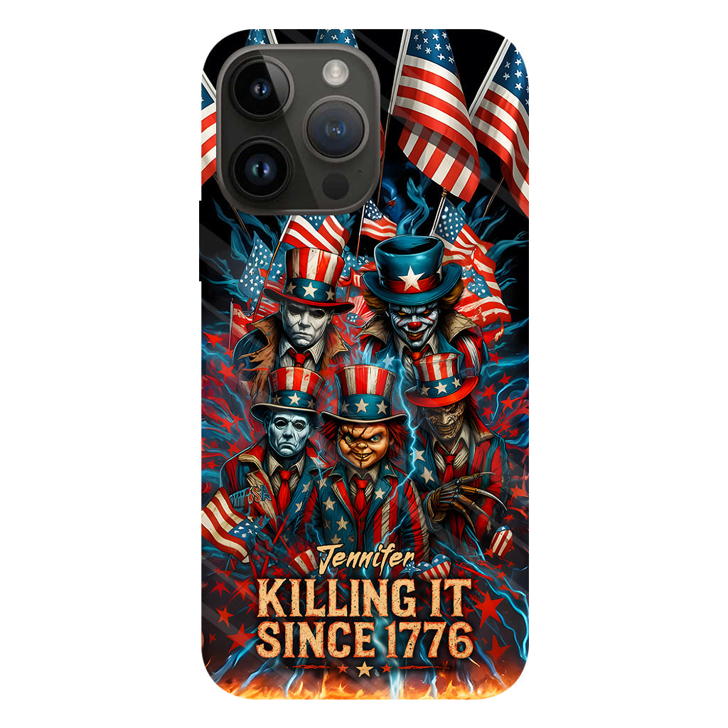Killing It Since 1776 - Personalized Full Print Phone Case