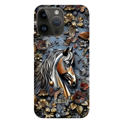 Stunning Horse - Personalized Horse Full Print Phone Case