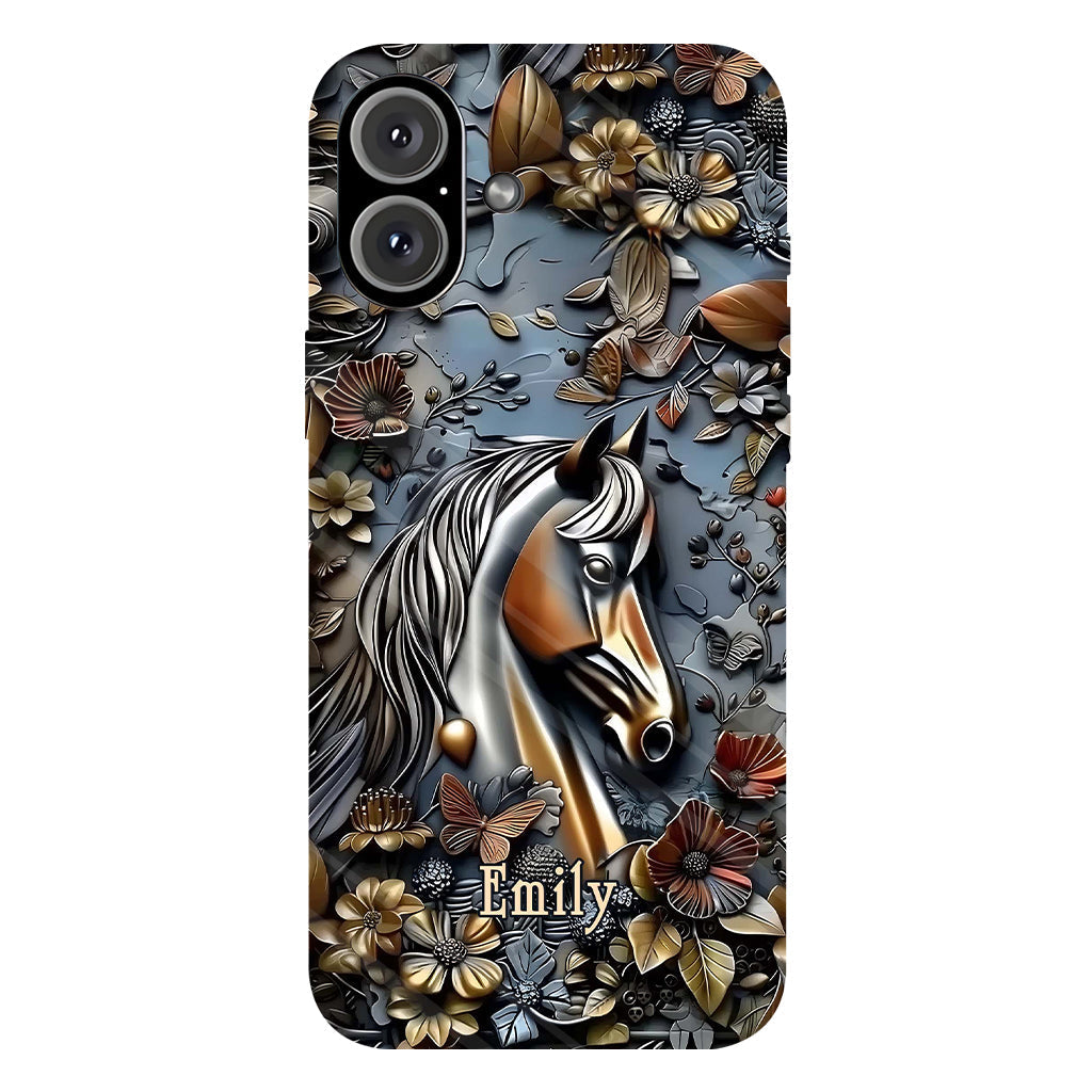 Stunning Horse - Personalized Horse Full Print Phone Case