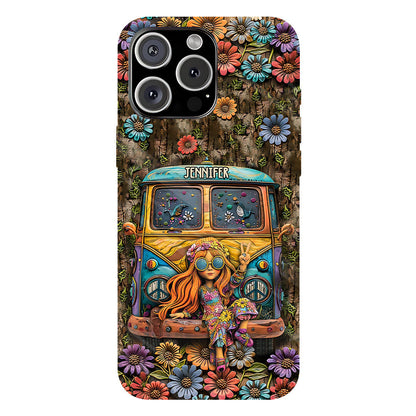 Cute Caravan - Personalized Hippie Full Print Phone Case