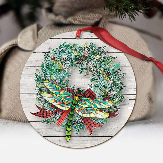 Dragonfly Floral - Dragonfly Ornament (Printed On Both Sides) 1022