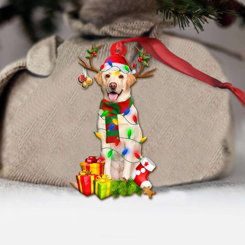 Labrador Retriever Christmas Light Labrador - Retriever Ornament (Printed On Both Sides) 1022