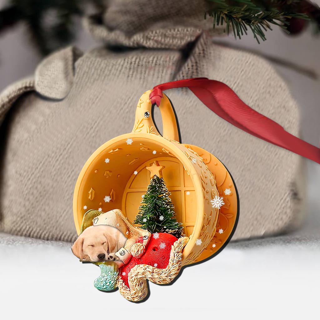 Sleeping Labrador Labrador - Retriever Ornament (Printed On Both Sides) 1022
