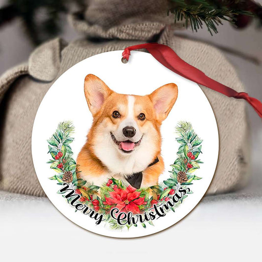 Corgi Merry Christmas - Corgi Ornament (Printed On Both Sides) 1122