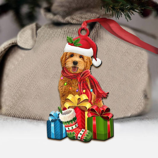 Christmas Begins With Goldendoodle Golden - Retriever Ornament (Printed On Both Sides) 1122