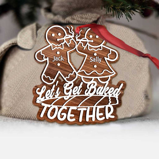 Let's Get Baked Together - Personalized Christmas Weed Ornament