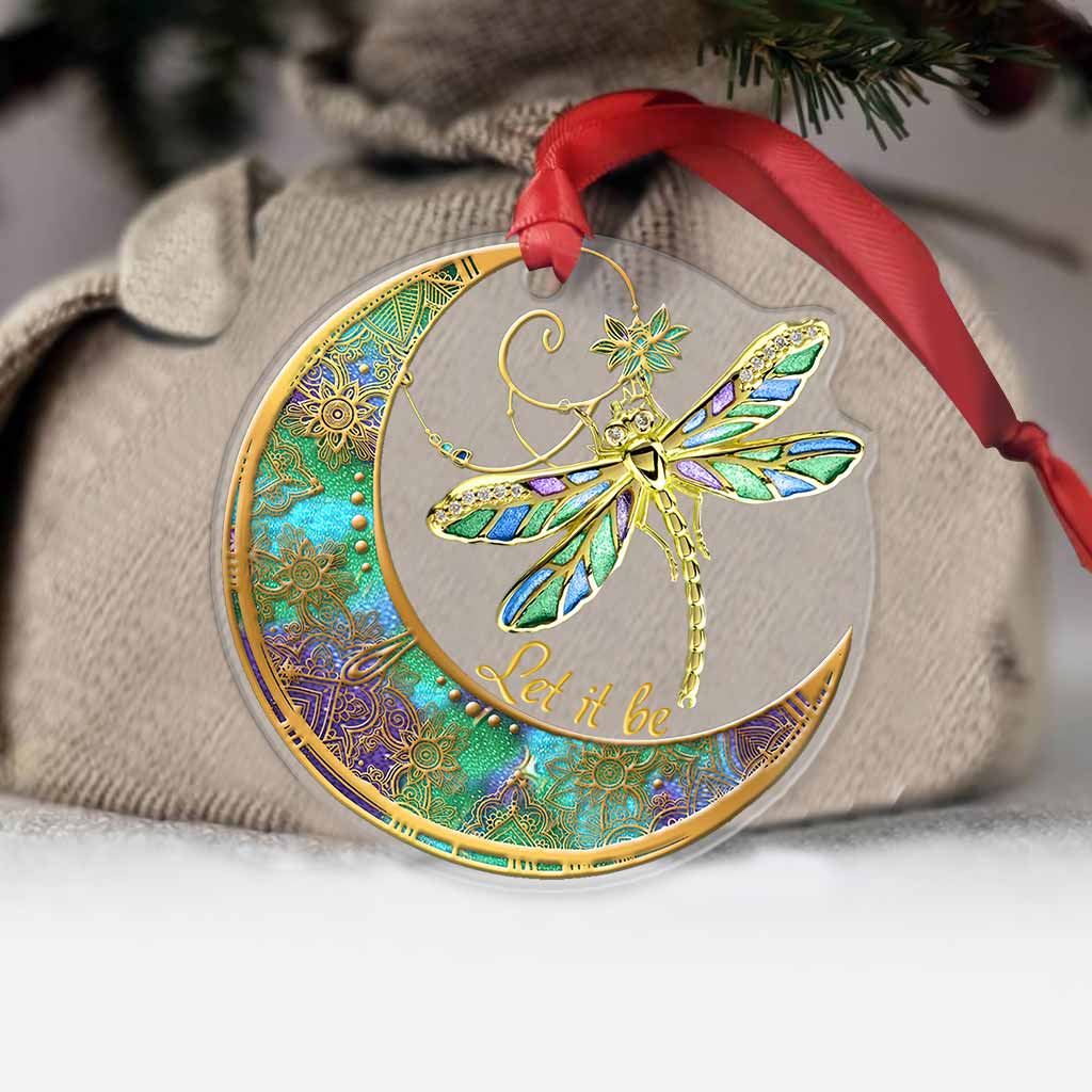 Let It Be - Christmas Hippie Transparent Ornament