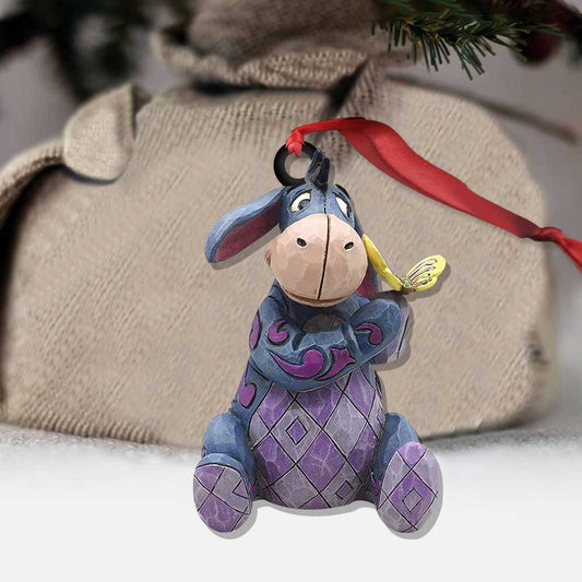 Heart On A String - Christmas Mouse Ornament (Printed On Both Sides)