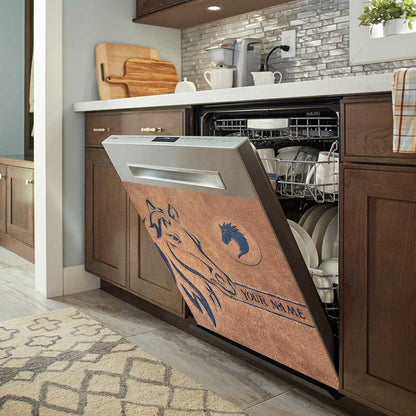 Love Horse - Personalized Horse Dishwasher Cover