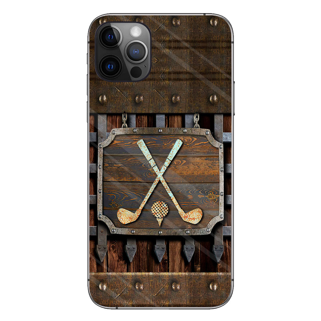 Golf Metal Pattern - Golf Phone Case