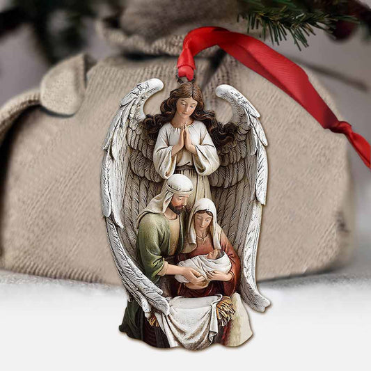Guardian Angel - Christmas Christian Ornament (Printed On Both Sides)