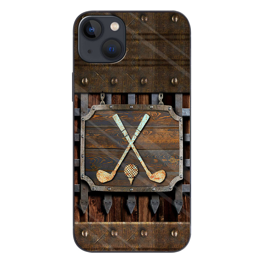 Golf Metal Pattern - Golf Phone Case