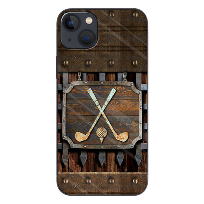 Golf Metal Pattern - Golf Phone Case