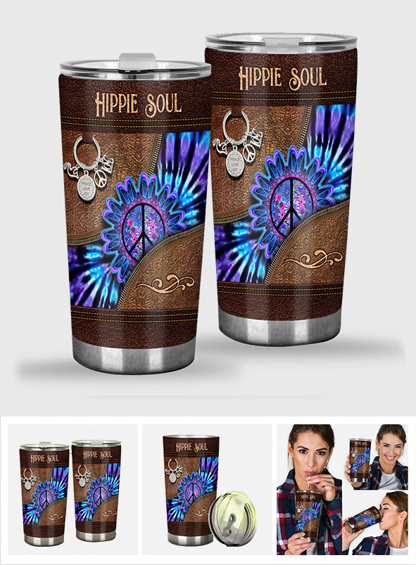 Peace Love Joy - Hippie Tumbler