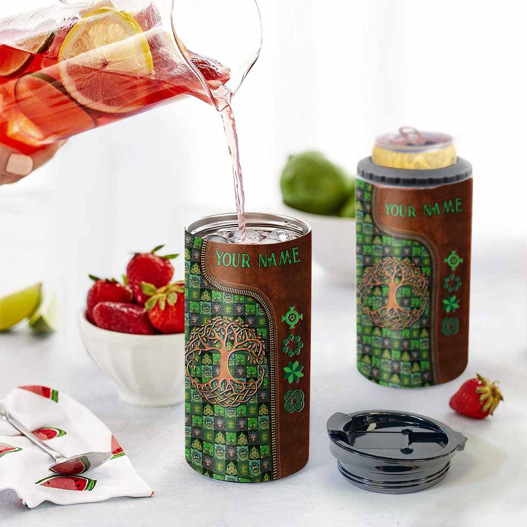 Tree Of Life - Personalized Irish Can Cooler