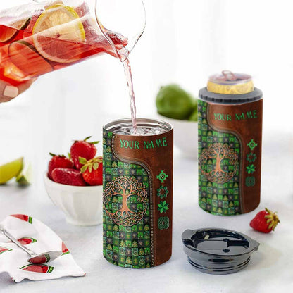 Tree Of Life - Personalized Irish Can Cooler