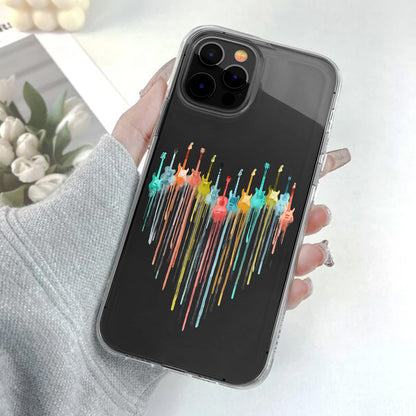 Colorful Guitars - Guitar Clear Phone Case