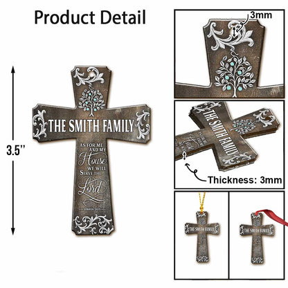 We Will Serve The Lord - Personalized Christian Ornament