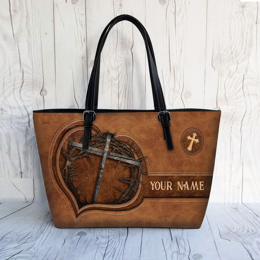 Have Faith - Personalized Christian Leather Bag