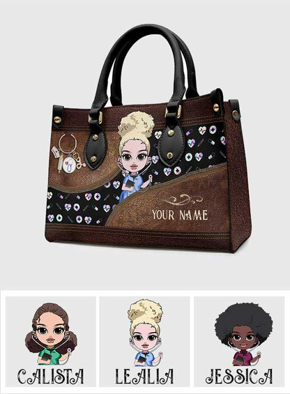 Nurse Life - Personalized Nurse Leather Handbag
