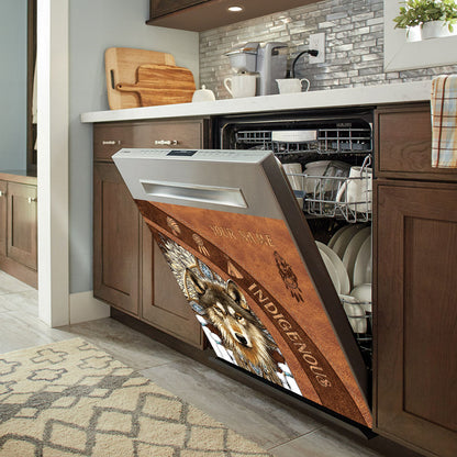 Indigenous - Personalized American Indian Dishwasher Cover