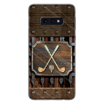 Golf Metal Pattern - Golf Phone Case