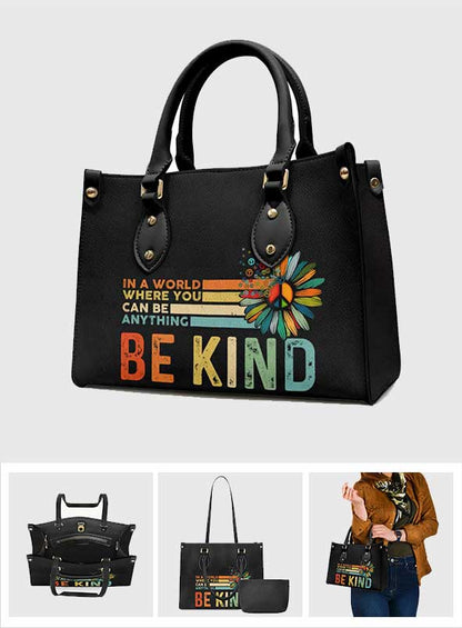 Be Kind - Hippie Leather Handbag