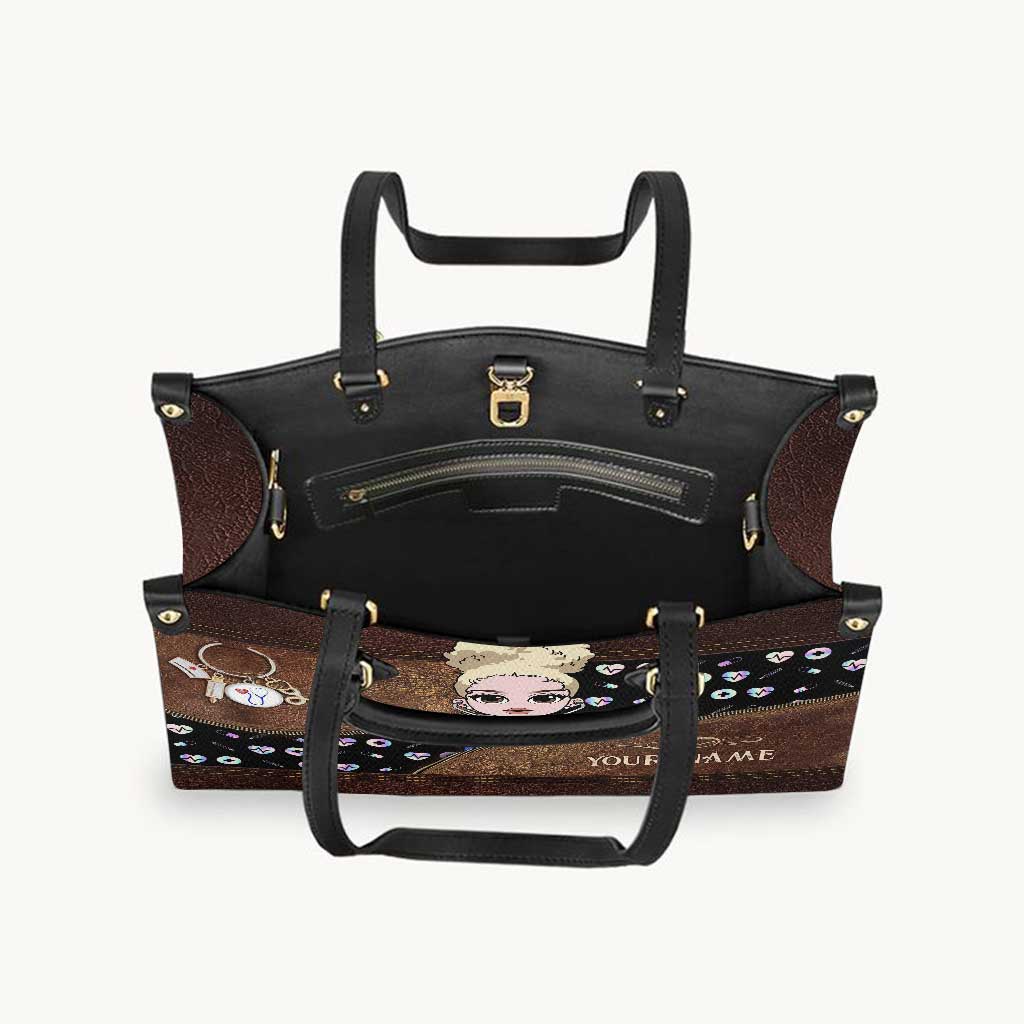 Nurse Life - Personalized Nurse Leather Handbag