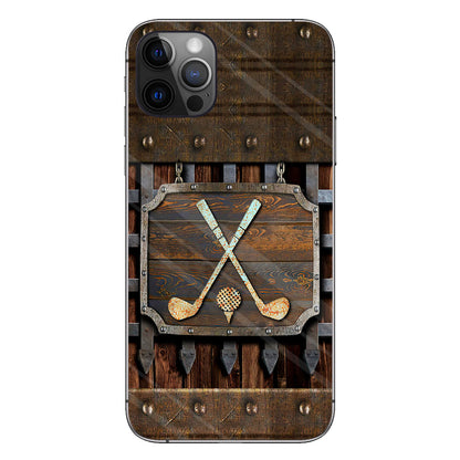 Golf Metal Pattern - Golf Phone Case