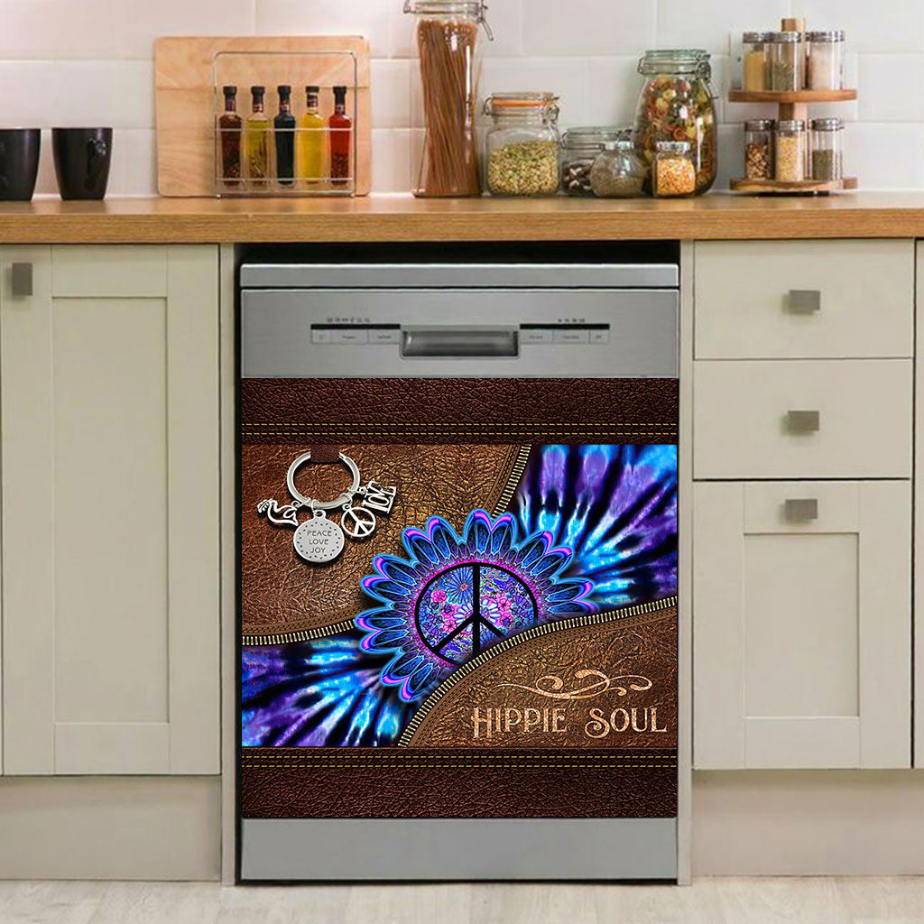 Peace Love Joy - Hippie Dishwasher Cover