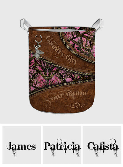 Country Girl - Personalized Hunting Storage Basket