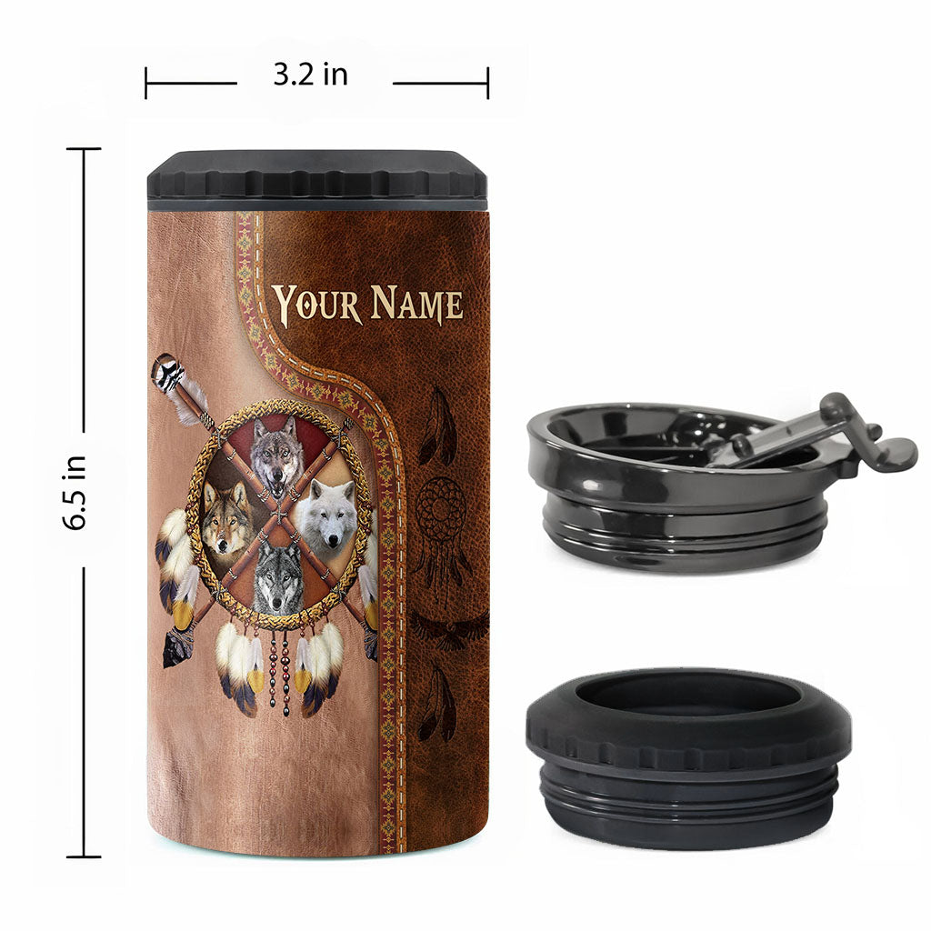 Native Blood - Personalized American Indian Can Cooler