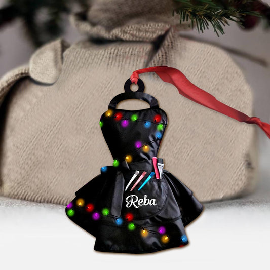 Dress Of Beauty Hairdresser's Collection - Personalized Christmas Hairdresser Ornament (Printed On Both Sides)
