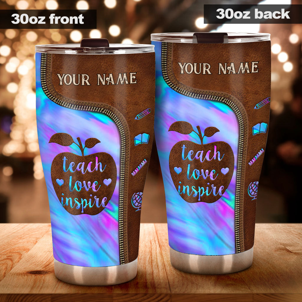 Teach Love Inspire - Personalized Teacher Tumbler
