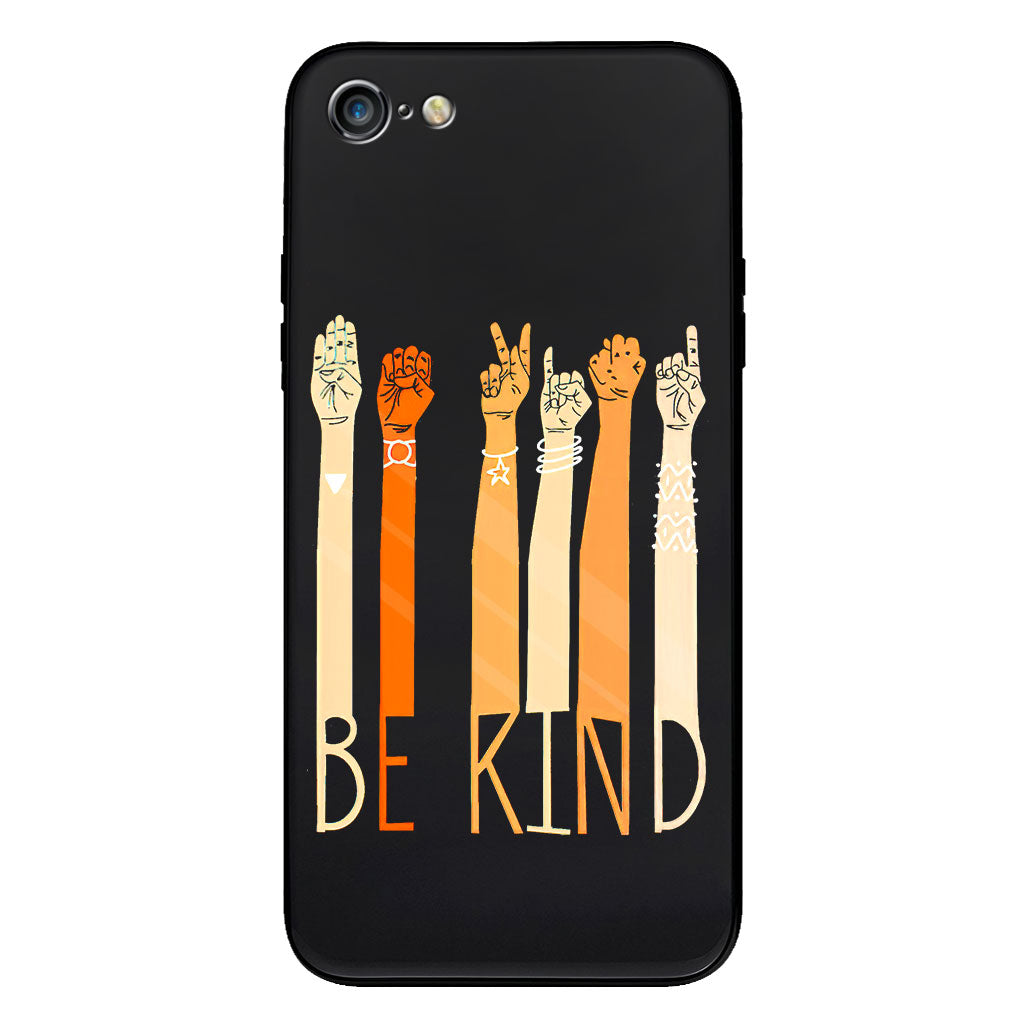 Be Kind - ASL Clear Phone Case