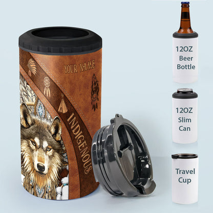 Indigenous - Personalized American Indian Can Cooler