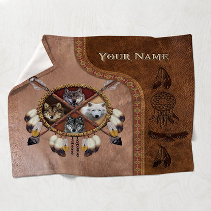 Native Blood - Personalized American Indian Blanket