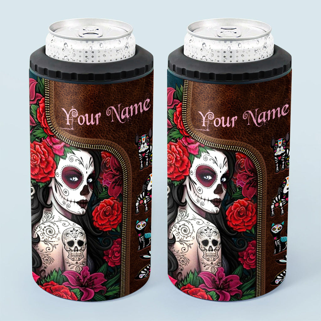 Day Of The Dead - Personalized Latina Women Can Cooler