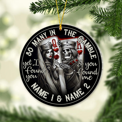 So Many In The Gamble - Personalized Poker Ornament