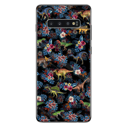 Tropical Dinosaurs Pattern - Dinosaur Phone Case