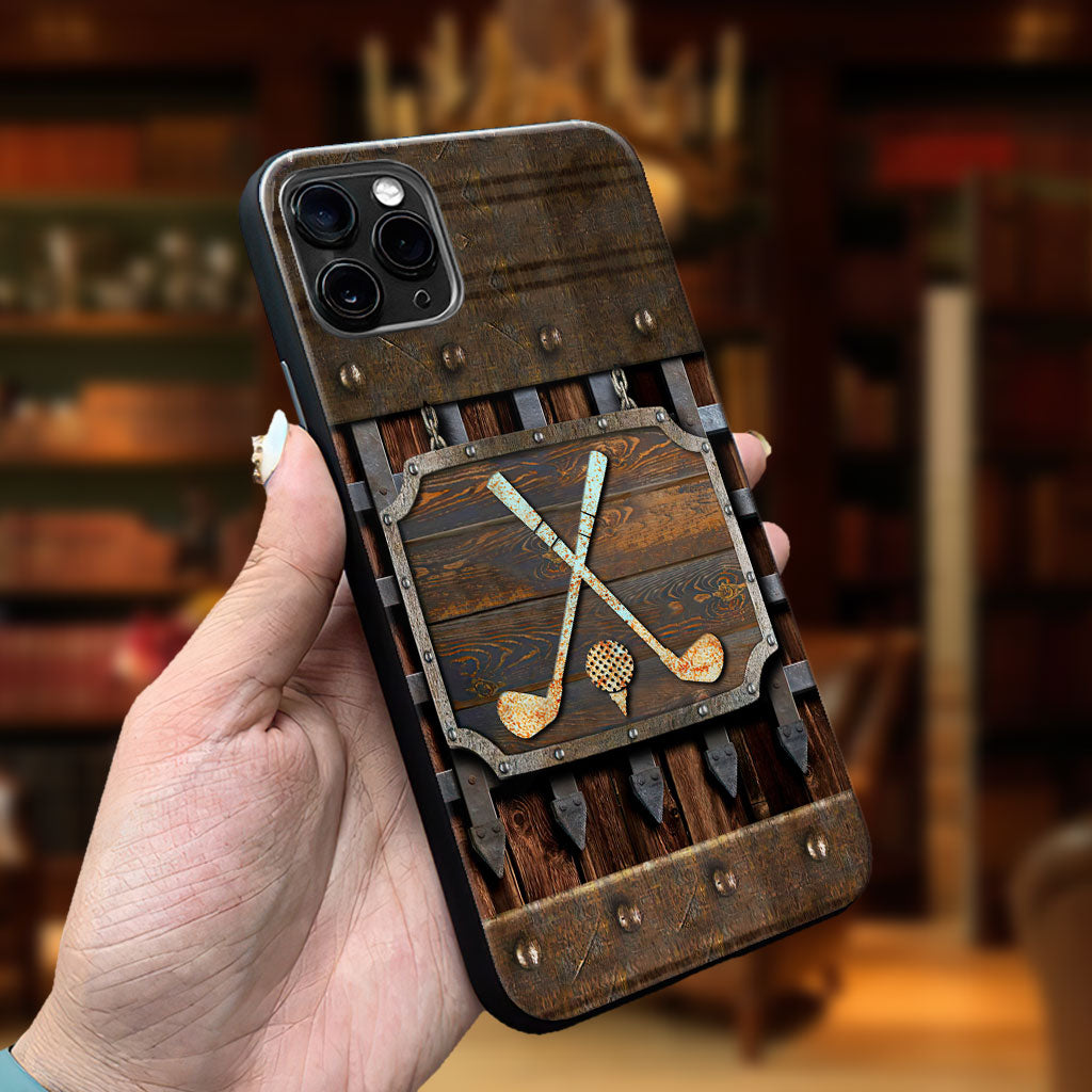 Golf Metal Pattern - Golf Phone Case