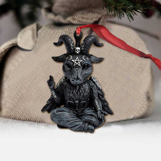 Hello Darkness My Old Friend - Halloween Satan Ornament (Printed On Both Sides)